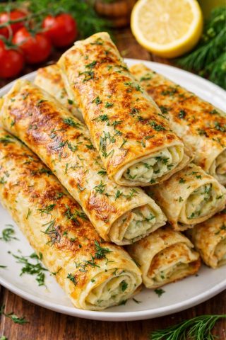 Crepes Rellenos de Mozzarella