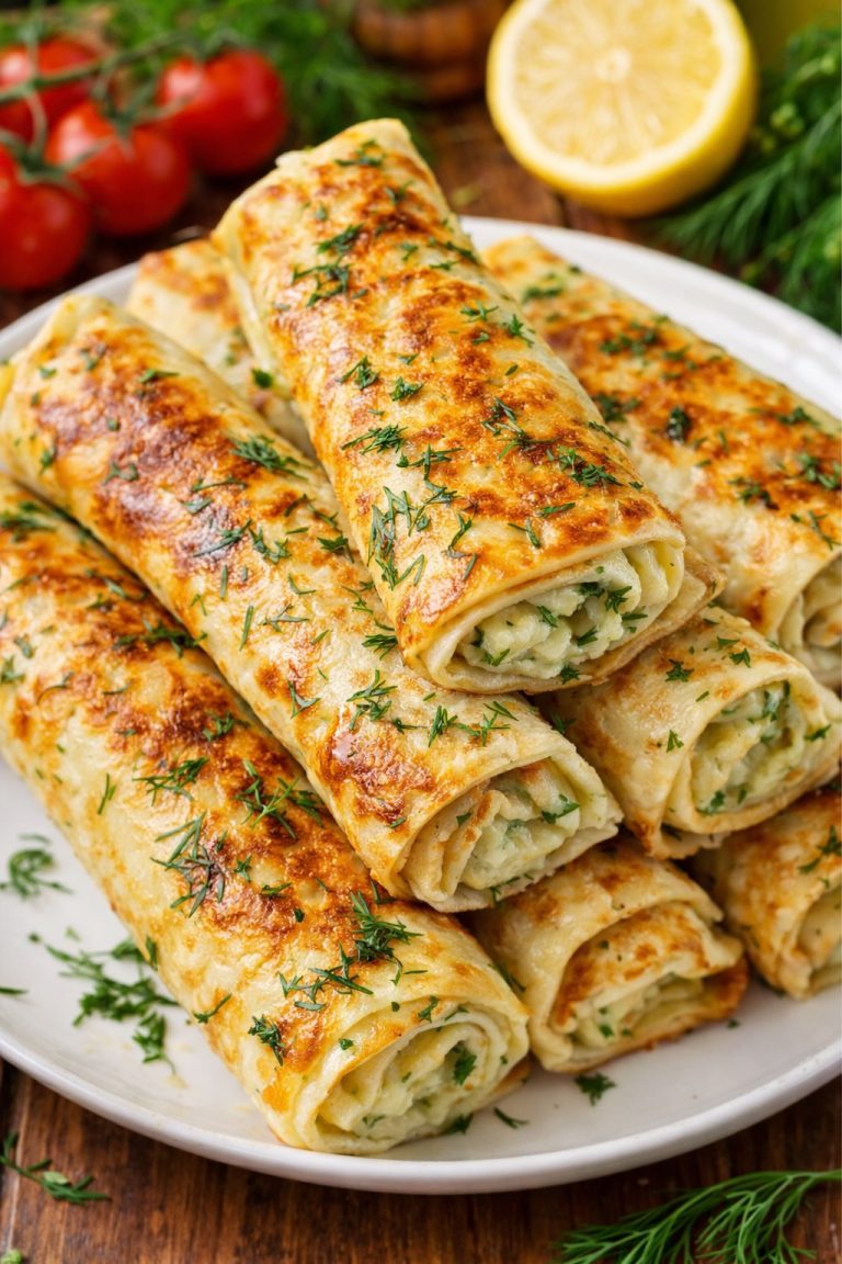 Crepes Rellenos de Mozzarella