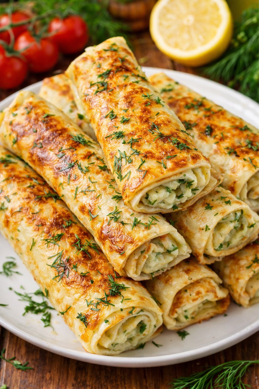Crepes Rellenos de Mozzarella