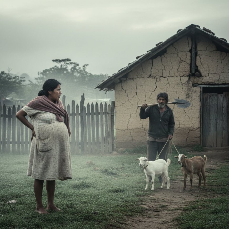 Sola, con siete meses de embarazo y en un cerro olvidado de Chiapas , creí que ese cascarón sería mi ruina… hasta que vi subir a un extraño con dos cabras.